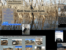 Tablet Screenshot of northtexasduckhunts.com